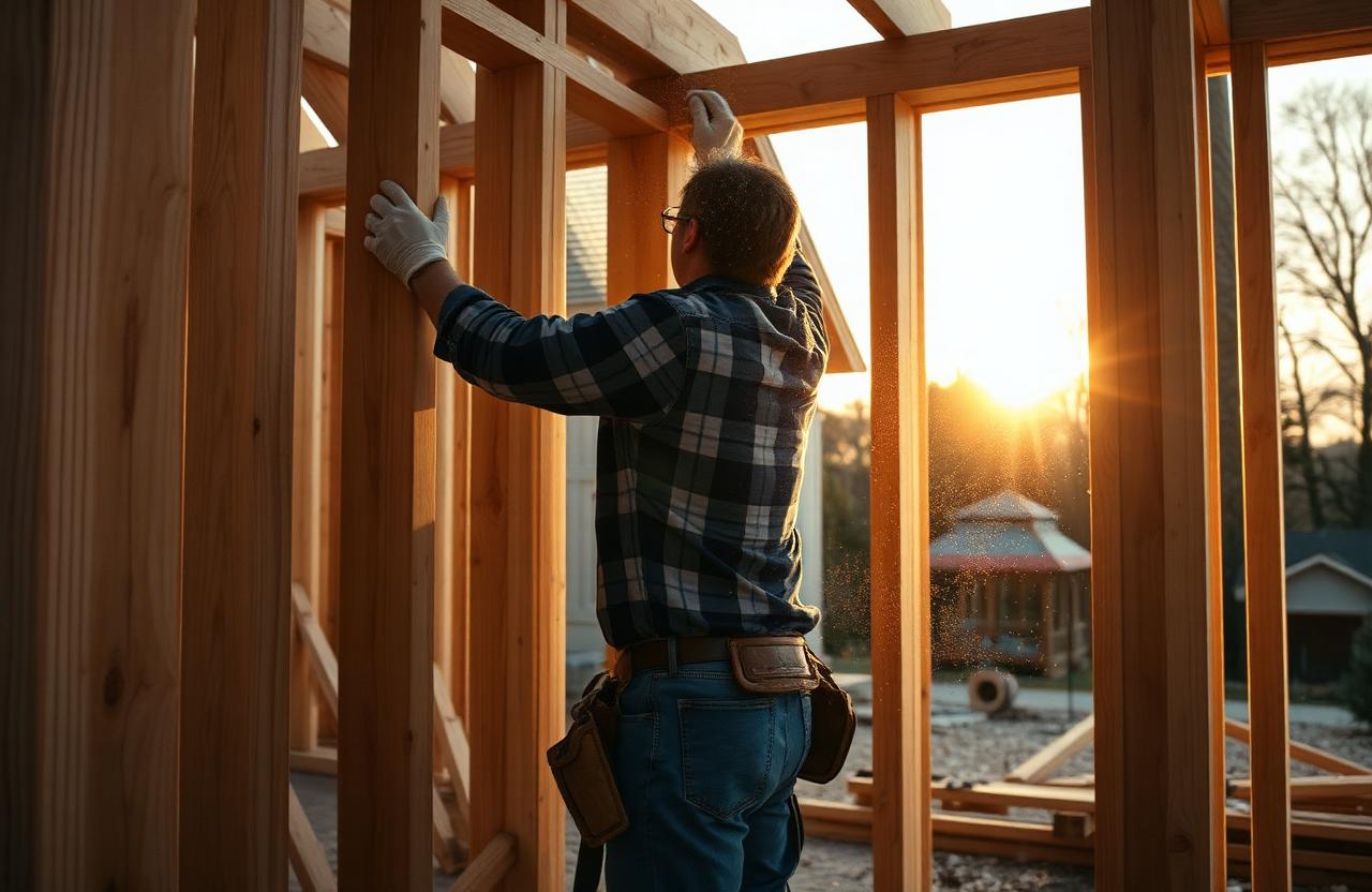 Carpenter at work