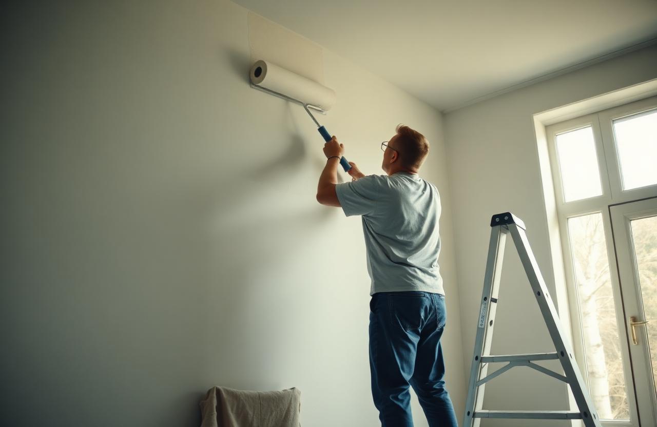 Painter at work