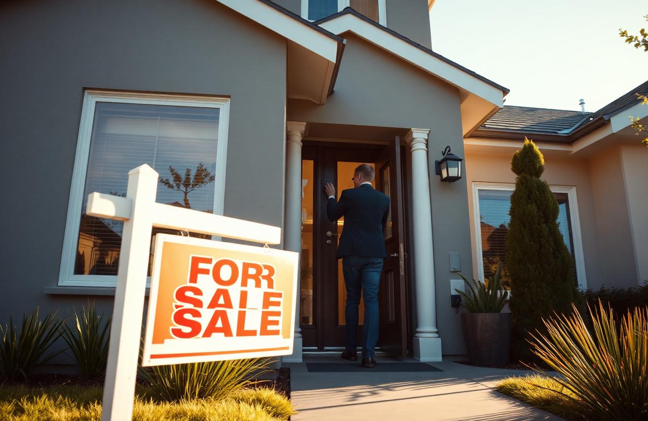 Realtor at work